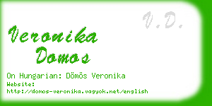 veronika domos business card